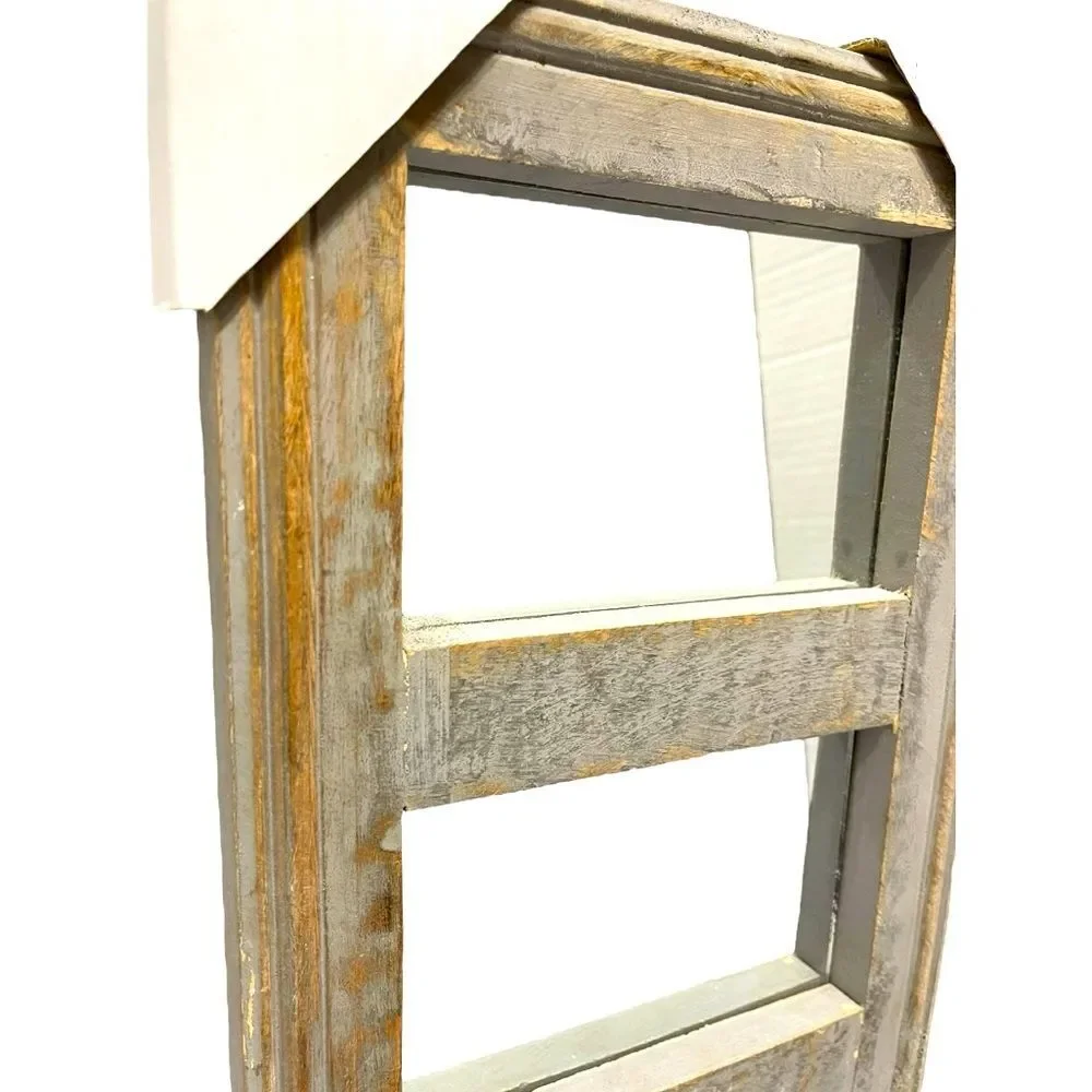 Rustic Western Vintage Handmade 3-Pane Mirror
